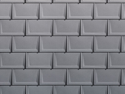 PREFA R.16 roof tiles in P.10 light grey